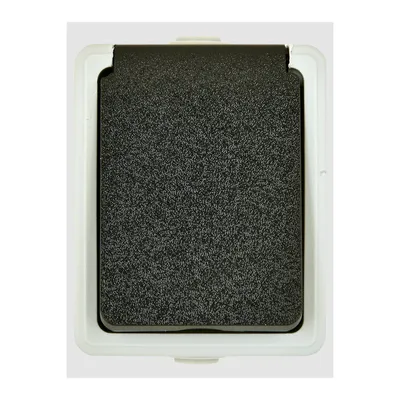 Produktbild von HEITECH Schutzkontakt-Steckdose AP mit Klappdeckel IP 44, 2polig, 250AC, 16 A
