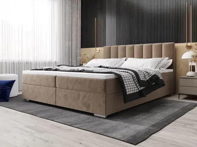 Image de Lit coffre BEDANTE ZILANO 2 160x200 Itaka 48 Lit Coffre de lit Lit double Lit d'hôtel Surmatelas Matelas Chambre à coucher Espace de rangement