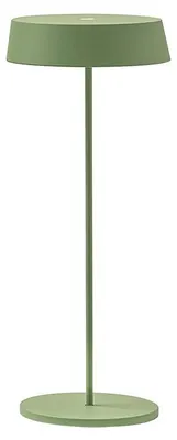 Produktbild von Inemuri tragbare grüne LED-Tischleuchte 2,2 W 2700 K IP54, wiederaufladbar über USB, integrierter Touch-Dimmer – Rossini Illuminazione