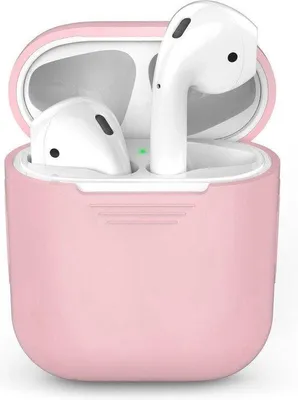 Image de Étui de protection Jumadas pour AirPods – Compatible avec les modèles AirPods 1 et 2 – Coque souple – Rose clair – Étui de protection