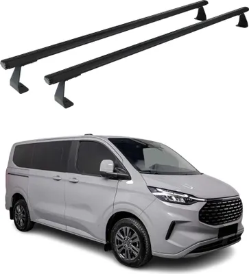 Image de Barres de toit transversales pour Volkswagen Transporter T7 2024-2025 Alu Noir