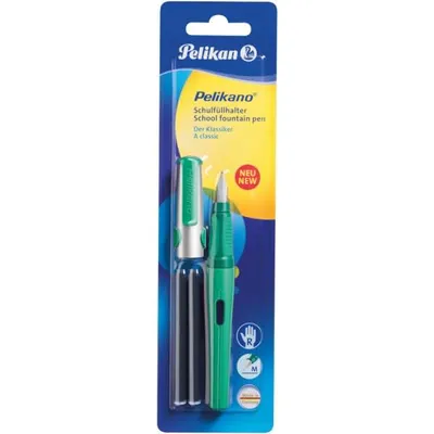 Produktbild von Schulfüller Pelikano P480 M grün + 2 Tintenpatronen GTP Blister
