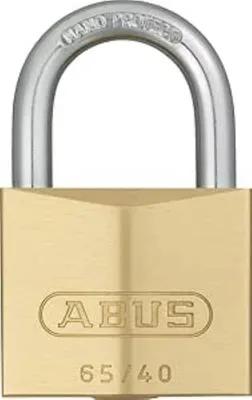 Produktbild von ABUS Vorhängeschloss 65/40 Messing, gl.-6401, Kellerschloss, Spindschloss