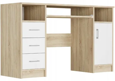 Obrázek produktu pro Psací stůl počítačový 120 cm zásuvky skříňka FRAMIRE N-11 mix sonoma