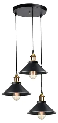 Zdjęcie produktu dla Lampa wisząca, styl vintage, 3 źródła światła, A8001, L