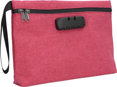 Image de Qcwwy Sac anti-odeur, charbon actif et filtre non-tissé, conteneur anti-odeur, sac de sécurité avec serrure à combinaison, petit sac de rangement léger et anti-odeur (PINK)