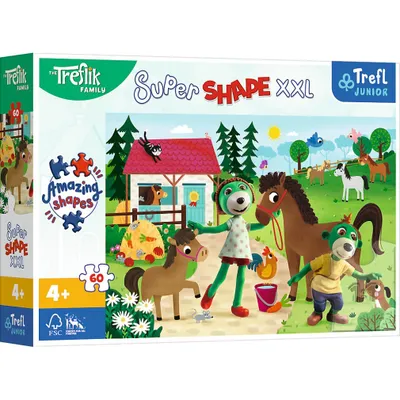 Zdjęcie produktu dla Puzzle 60 Xxl Trefliki W Stadninie  Koni 50031