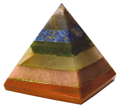 Produktbild von Chakrapyramide Multistone ca. 5x5cm