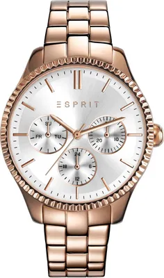 Produktbild von Esprit Damenuhr Analog Edlstahl Rosegold Silber Datum ES108942003
