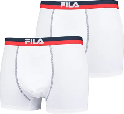 Produktbild von Fila - Man Boxer Elastic Band 2-pack - Weiße Boxershorts