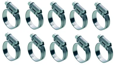 Produktbild von 10x Universal Schlauchschellen Klemmschellen Metallklemme Schraube 8-16mm