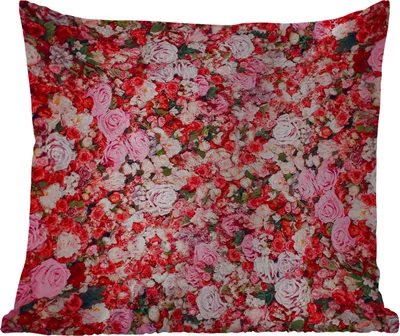 Produktbild von MuchoWow® Outdoor Kissen - Blumen - Farben - Rosen - 45x45 cm - Wetterfest - Lounge Kissen - Fotokissen - Dekoratives Kissen
