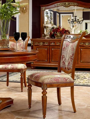 Produktbild von 1x Stuhl Sessel Stühle Antik Stil Barock Rokoko Sitz Garnitur Echtes Holz Neu