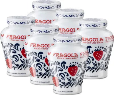 Produktbild von Food-United ERDBEEREN FABBRI 1905 6x600g Opaline - Fragola aus Italien eingelegt und halb-kandiert in Sirup - ohne Aroma- Farb- & Konservierungsmittel, für Erdbeer-Eisbecher-oder für Erbeeren-Sorbets-Cocktails-Desserts-Pavlova, GVO-Frei Glutenfrei