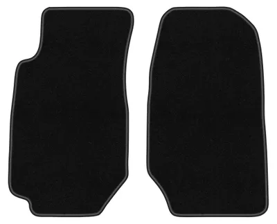 Productafbeelding van Velours voormatten voor Ford Granada 1972-1985 (sedan) – 2-delig, zwart, op maat – Wielganizator BASIC