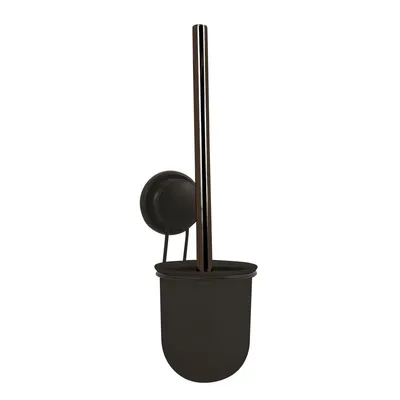 Produktbild von MSV WC Bürste Saugnapf Toilettenbürste WC Garnitur Klobürste mit hygienischem Behälter Schwarz