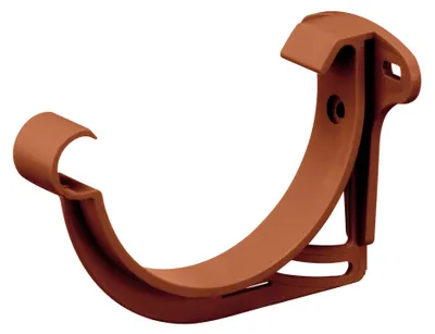 Produktbild von INEFA Stirnbretthalter Dachrinnenhalter halbrund NW100 / 100mm, Braun Rinnenhalter aus PVC,  Germany