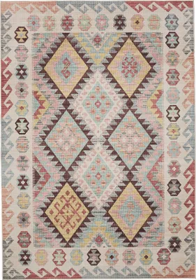 Produktbild von benuta Waschbarer Vintage Teppich George Multicolor 300x400 cm Wohnzimmerteppich Schlafzimmer weich orientalisch Rechteckig