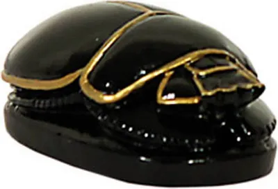 Produktbild von Ägyptischer Scarabeus schwarz-gold klein