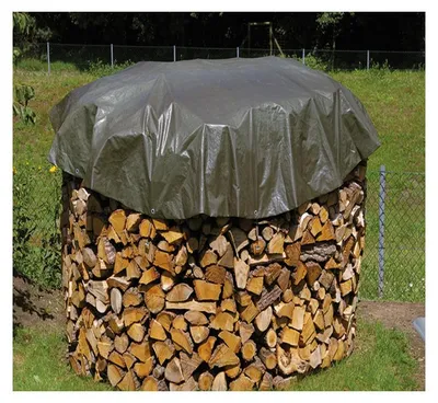 Obrázok produktu pre PolyTarp 210 PE-Abdeckplane (Farbe Grün, 3 m rund, 13 mm Ösen im Rand) 430300