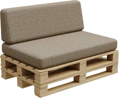 Obrázok produktu pre Paletový vankúš, paletový vankúš, záhradný vankúš, PFBG (sada (120x80 + 120x35), béžová)