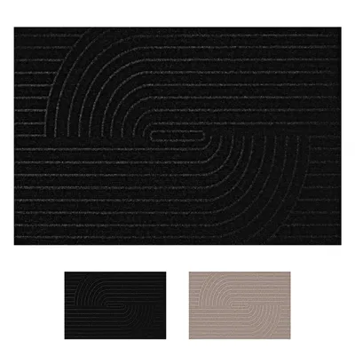 Produktbild von Fußmatte rutschfeste Fußmatte für Innen und Außen, 60x90cm,Fußmatte Eingang, rutschfeste Fußmatte,Schwarz
