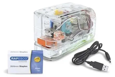 Image de RAPESCO Agrafeuse électrique 626EL transparente