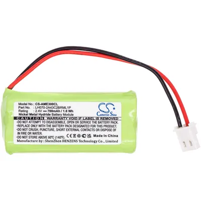 Produktbild von TECHTEK Akku Kompatibel mit [GE] 30522EE1, 30522EE2, 30522EE3, 30522EE4, 30524EE2, 31591, für [V Tech] 6001, 6105, 6185, 6214, 6224, 6326, 6375, 650