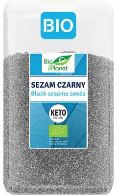 SEZAM CZARNY NIEŁUSKANY BIO 1 kg - BIO PLANET