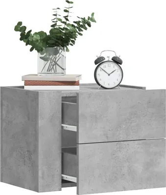 Obrázok produktu pre vidaXL Nástenný nočný stolík betón sivý 45x30x35 cm