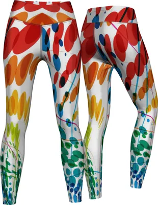 Produktbild von Petals Leggings sehr dehnbar für Sport,Yoga, Gymnastik, Training & Fashion Mehrfarbig, Größe:L