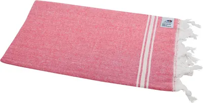 Produktbild von Pestemal Hamamtuch | enthält recycelte Baumwolle | "Bahar" rot