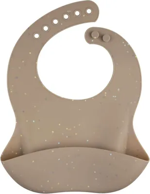 Produktbild von Canpol Babies Silikonltzchen mit Tasche - DOTS Beige