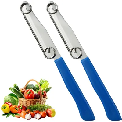 2er-Set Multifunktionales Gemüseschälmesser, 3-in-1, Edelstahl