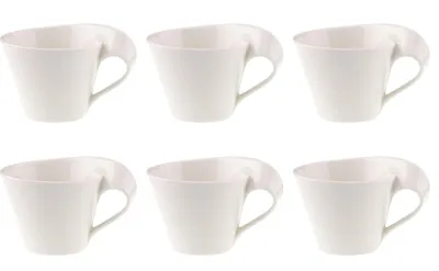 Obrázok produktu pre Villeroy & Boch NewWave Caffè sada 6 šálok na cappuccino 250 ml biely porcelán