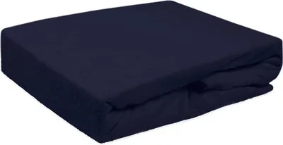 Obrázek produktu pro Prostěradlo s gumou, froté 140x200cm tmavě modré