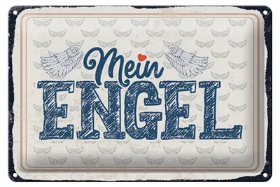 Produktbild von Blechschild Spruch 12x18 cm Mein Engel Schild