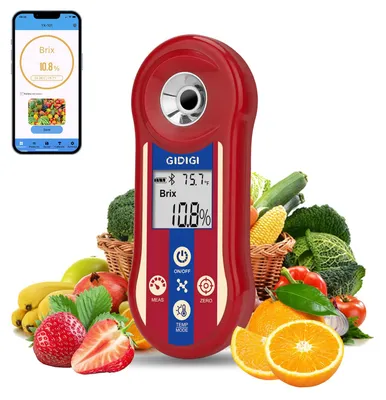 Digitale Refraktometer Brix & Salz 0,0-60 % mit ATC