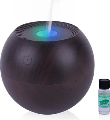 Produktbild von Niceey Aroma-Diffuser und Luftbefeuchter, Emittierender Kaltdampf, mit befeuchtenden und Aromatherapie-Eigenschaften, Braun