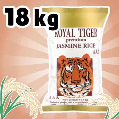Produktbild von Royal Tiger Premium Jasmine Rice – Duftreis Langkorn – 1×18 kg