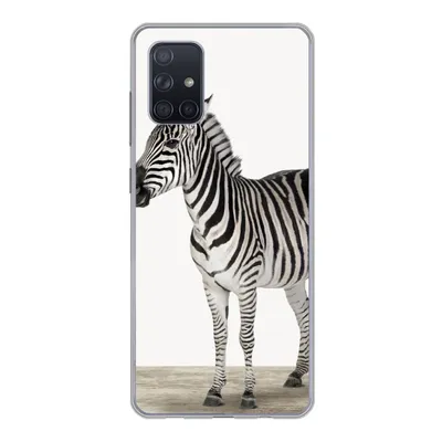 Produktbild von MuchoWow® Handyhülle Schutzhülle Hülle für Samsung Galaxy A51 Zebra - Mädchen - Tiere - Kinder - Jungen Silikon Softcase Handy Hülle - Schutzabdeckung