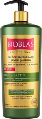 Produktbild von Bioblas Phytokeratin Shampoo trockenes/strapaziertes Haar für Haarausfall 1000ml