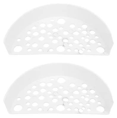 Image de 2 cachettes pour crevettes, grotte en plastique robuste et spacieuse avec trous pour aquarium, blanche