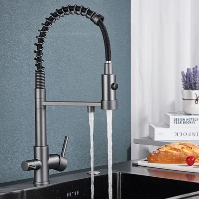 Produktbild von Küchenarmatur 3 Wege Wasserhahn Küche Wasserfilter Trinkwasserhahn