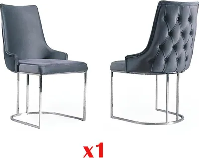Produktbild von Esszimmer Lehnstuhl Polsterstuhl Stuhl ohne Armlehne Luxus Stühl Wohnzimmer