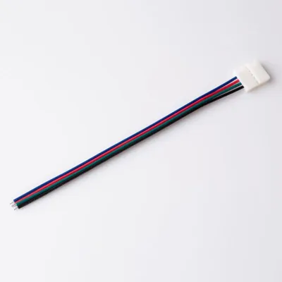 Produktbild von RGB LED Verbinder 10mm einseitig mit Kabel EC79629