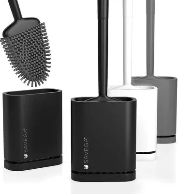Immagine prodotto di Spazzola per WC Famanu, antibatterica, nera, opaca