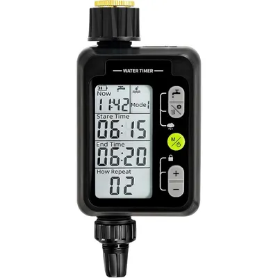 Produktbild von Automatischer Regner-Timer Bewässerungscomputer – LCD Display Wasserzeitschaltuhr | Mehrere Modi für Gartenbewässerung
