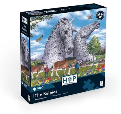 Immagine prodotto di House of Puzzles, puzzle "I Kelpies", 1000 pezzi, paesaggio della Scozia
