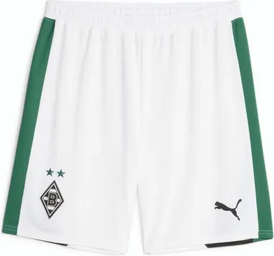 Produktbild von Puma Herren Borussia Mönchengladbach Home Shorts Replica 2023/ 24 - 770573, Farbe:Weiß, Textil:S